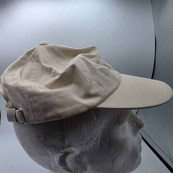Volcom One Size Beige Adjustable Cotton Logo Baseball Cap O/S Casual Lightweight - Picture 4 of 9